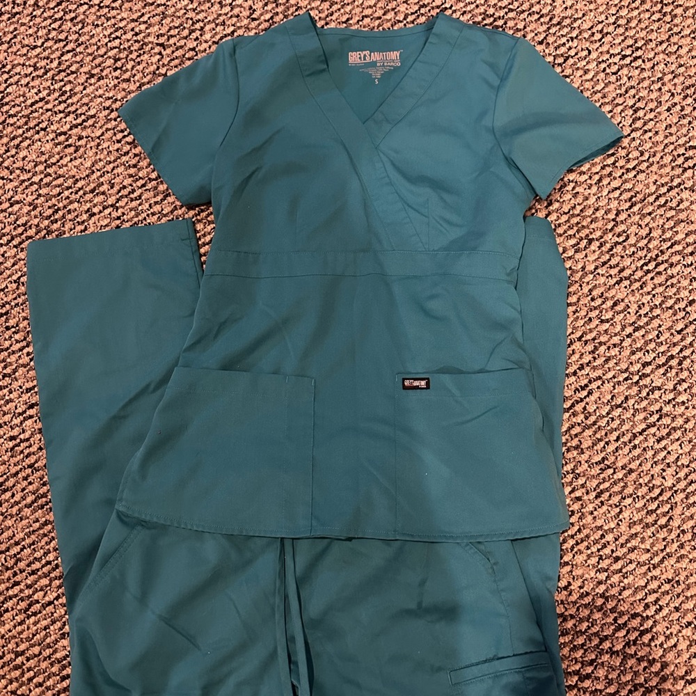 Greys Anatomy Teal Blue scrubs